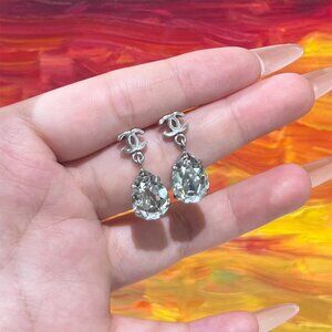 Chanel double c pendant earrings